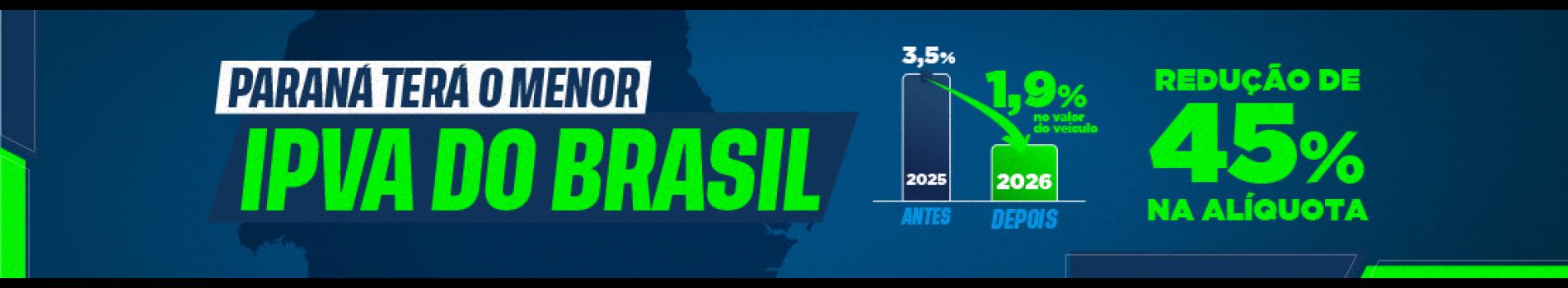 Com 1,9%, Paraná terá IPVA mais barato do Brasil; veja a tabela dos outros estados