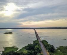 Confira as obras indicadas pelo Governo do Paraná que foram incluídas no novo PAC - Ponte Ayrton Senna, que liga o Paraná ao Mato Grosso do Sul através de Guaíra