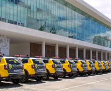 Governador entrega 142 novas viaturas para a Polícia Militar e caminhões para Defesa Civil