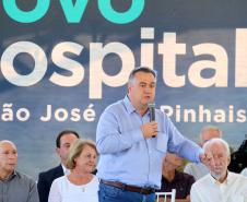 O governador Carlos Massa Ratinho Junior anuncia nesta quarta-feira (13) a liberação de R$ 60 milhões e o lançamento da pedra fundamental para a construção do novo hospital municipal de São José dos Pinhais, na Região Metropolitana de Curitiba.  
