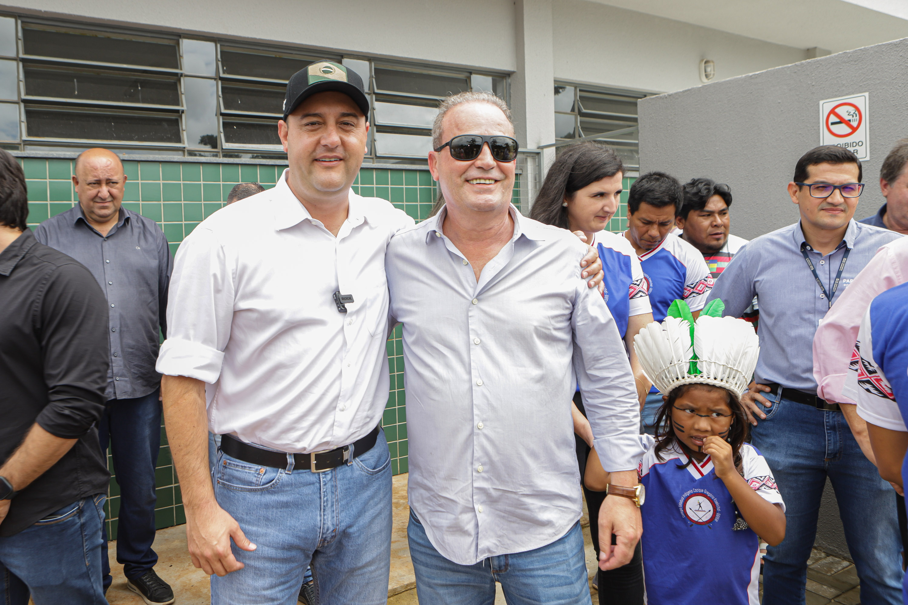Manoel Ribas, 02 de fevereiro do 2023 - O governador Carlos Massa Ratinho Junior entregou na manhã desta quinta-feira as obras de ampliação no Colégio Estadual Indígena Cacique Gregório Kaekchot, na terra indigina Ivaí.