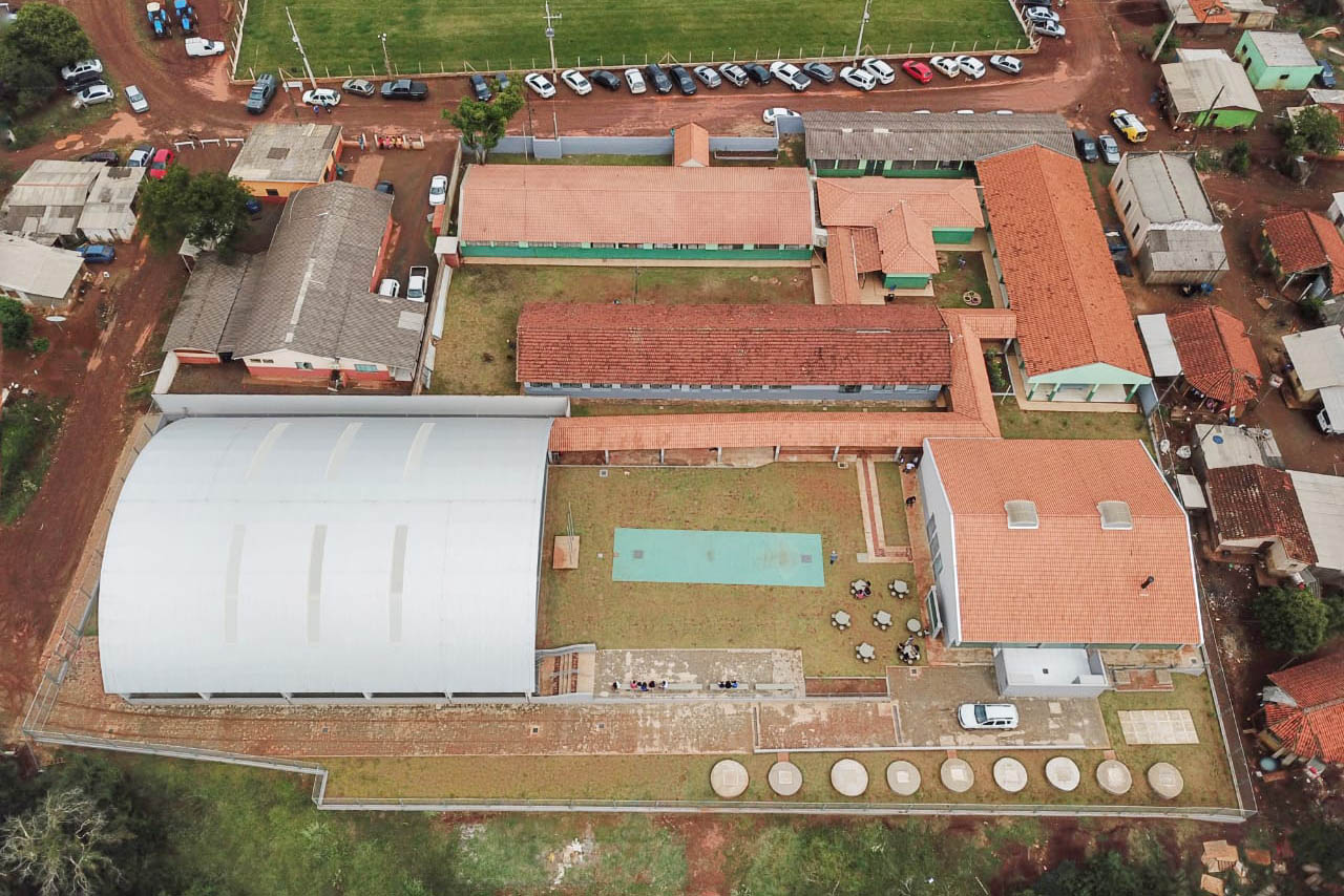 Manoel Ribas, 02 de fevereiro do 2023 - O governador Carlos Massa Ratinho Junior entregou na manhã desta quinta-feira as obras de ampliação no Colégio Estadual Indígena Cacique Gregório Kaekchot, na terra indigina Ivaí.