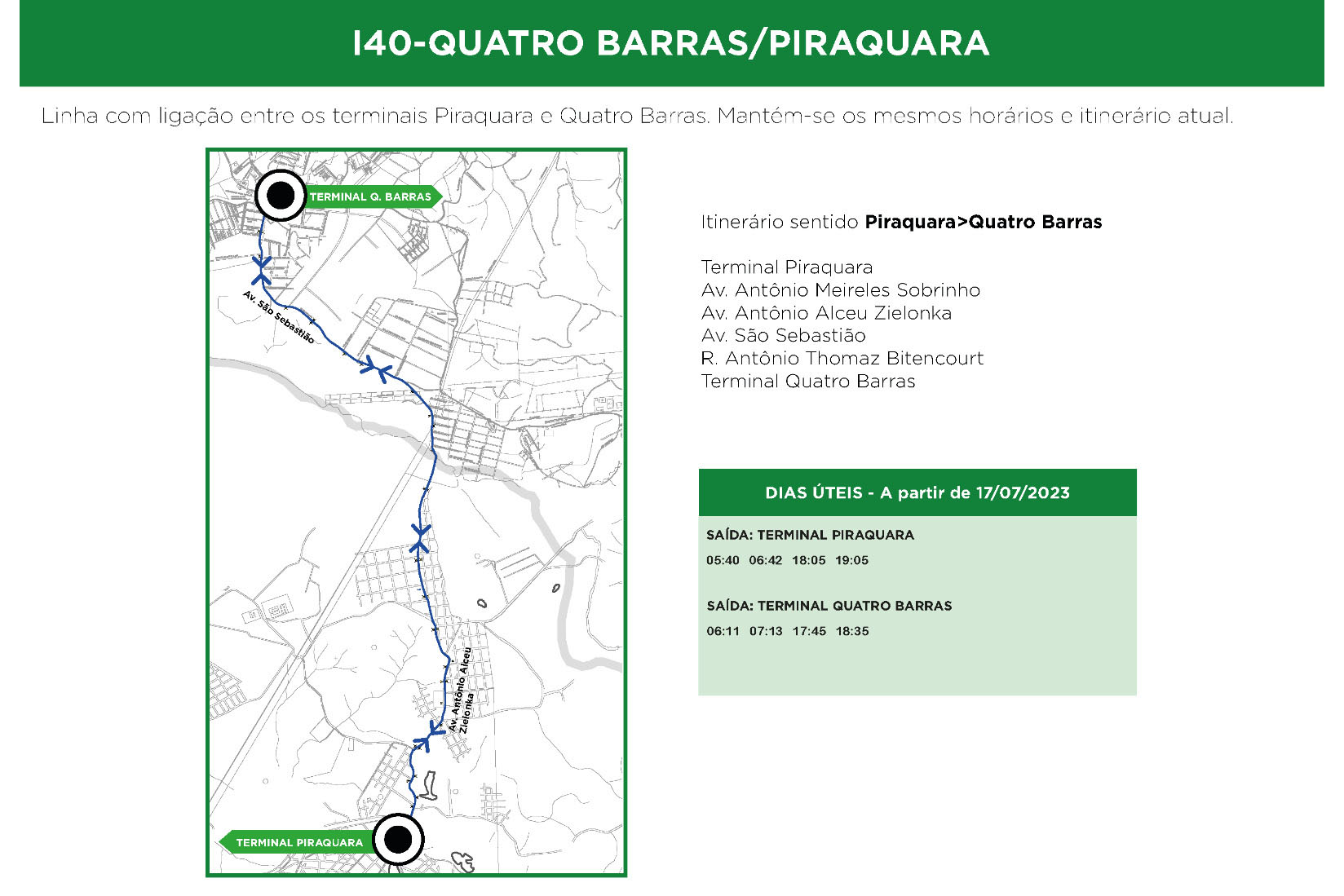 Novo Terminal de Piraquara será inaugurado no dia 5; veja as mudanças nas linhas de ônibus