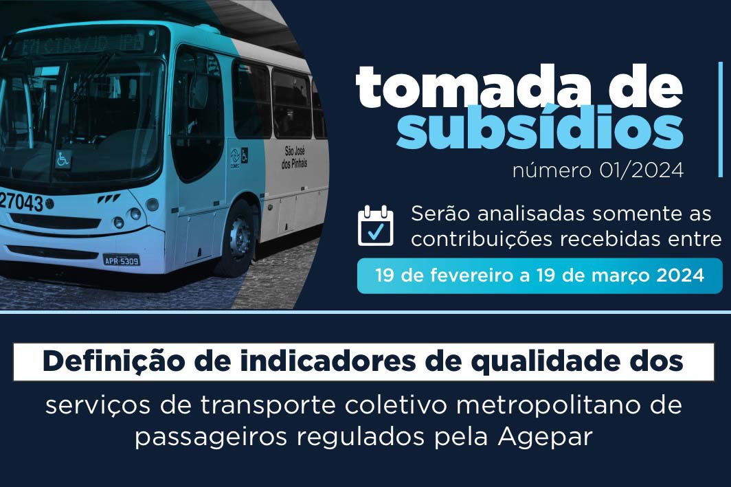 Agepar consultará usuários do transporte metropolitano para melhorar serviço