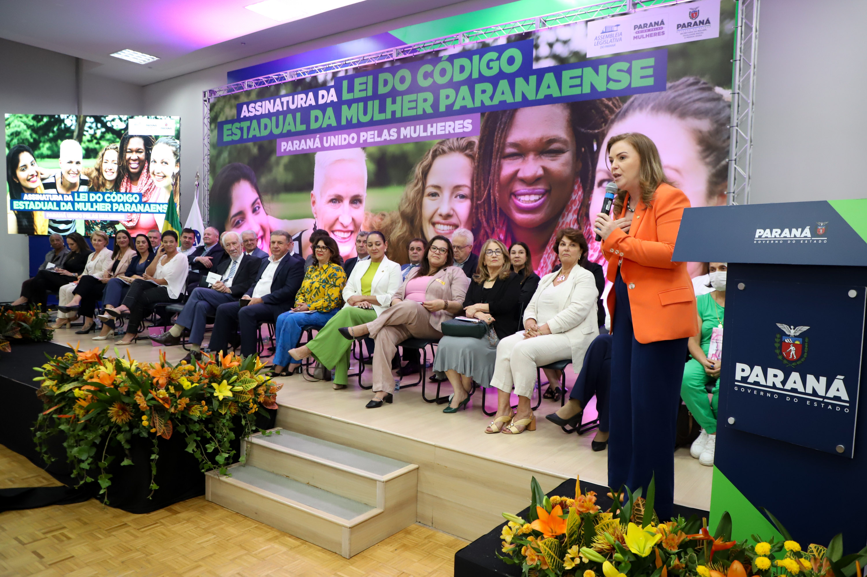 Vice Governador Darci Piana participa do lançamento do código estadual da mulher paranaense.