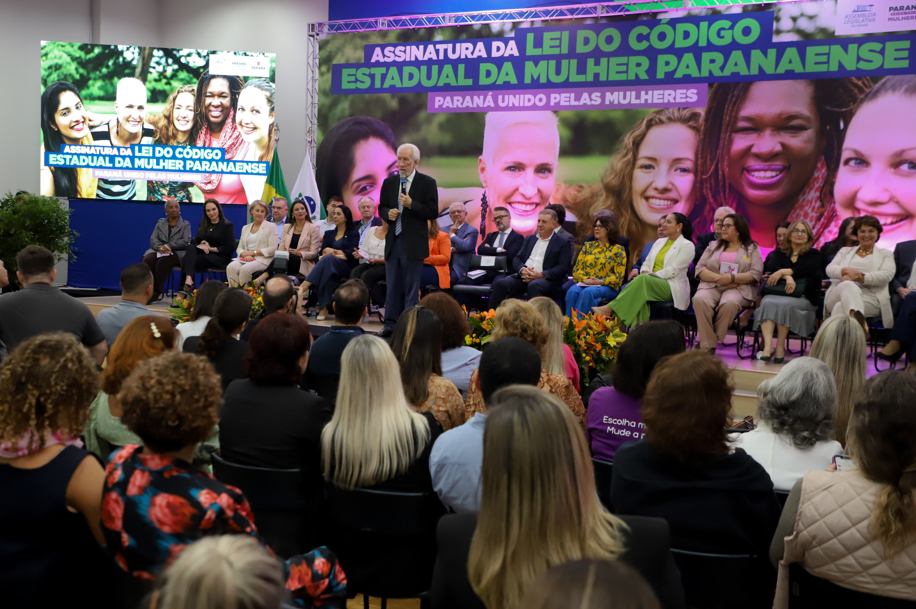 Vice Governador Darci Piana participa do lançamento do código estadual da mulher paranaense.