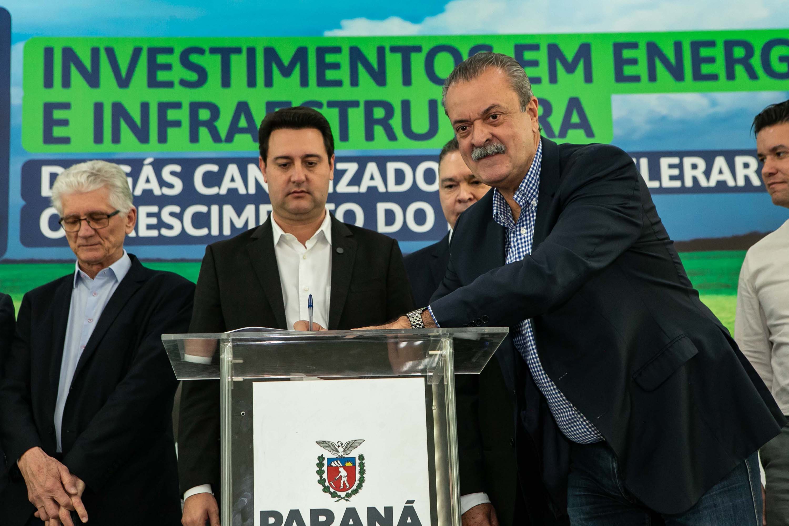 Curitiba, 24 de junho de 2024 - Governador Carlos Massa Ratinho Junior anunciou investimentos de R$ 505 milhões em energia e infraestrutura de gás canalizado para acelarar o crescimento do Paraná.
