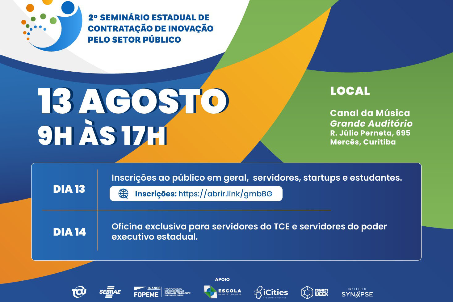 Governo do Estado abre inscrições para 2º Seminário Estadual de Contratação de Inovação pelo Setor Público