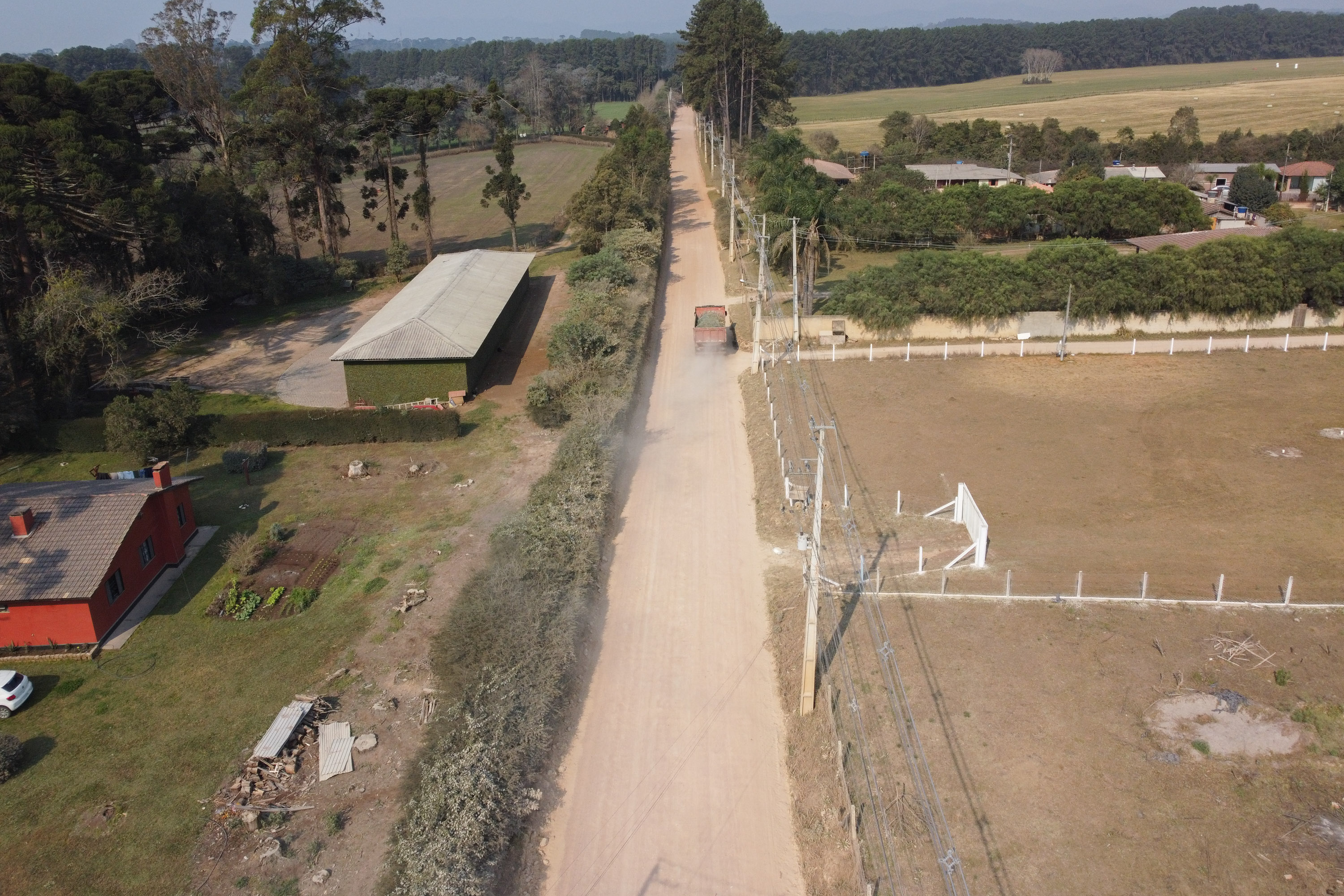 Estrada que liga São José dos Pinhais a Mandirituba