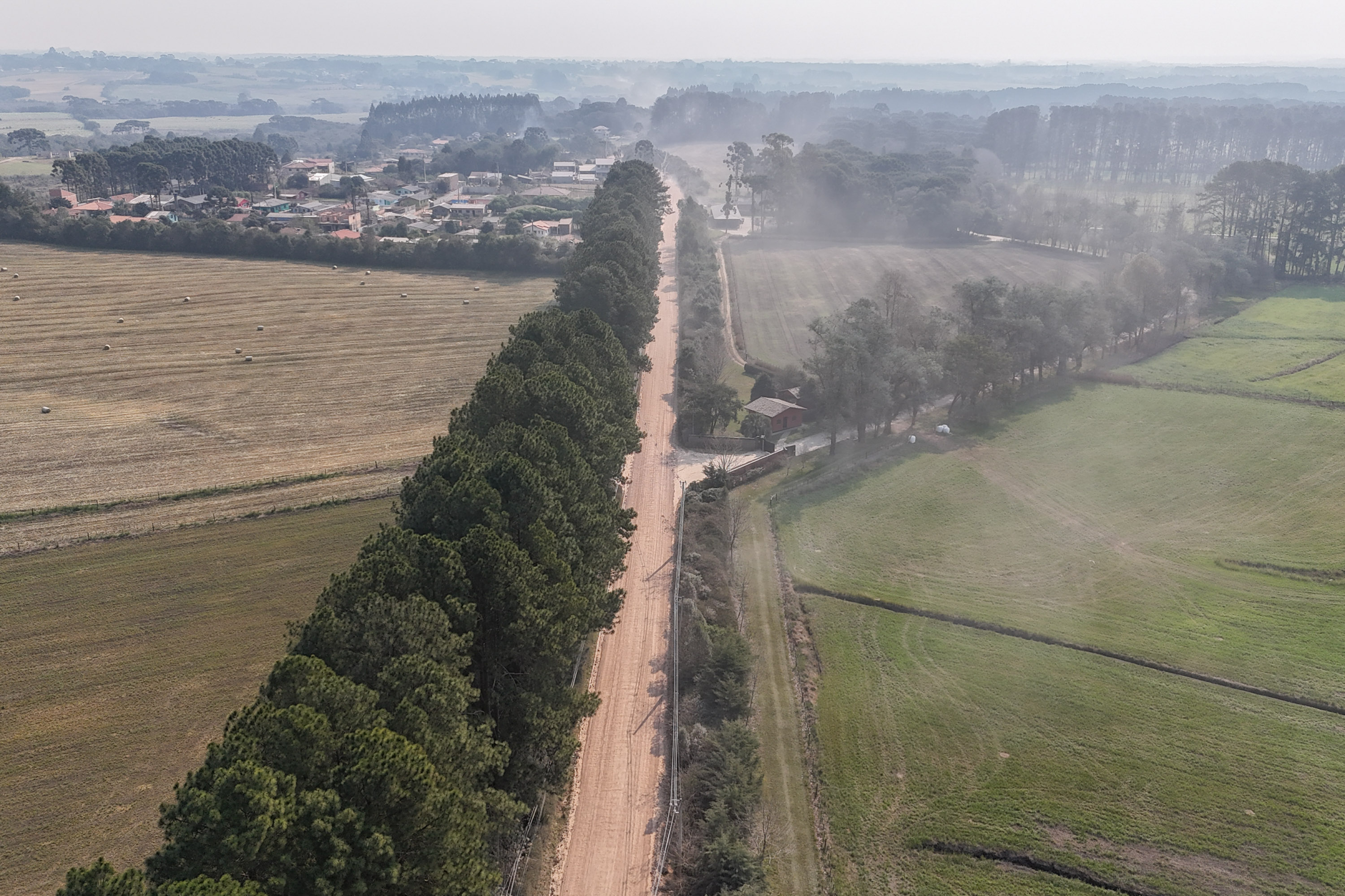 Estrada que liga São José dos Pinhais a Mandirituba
