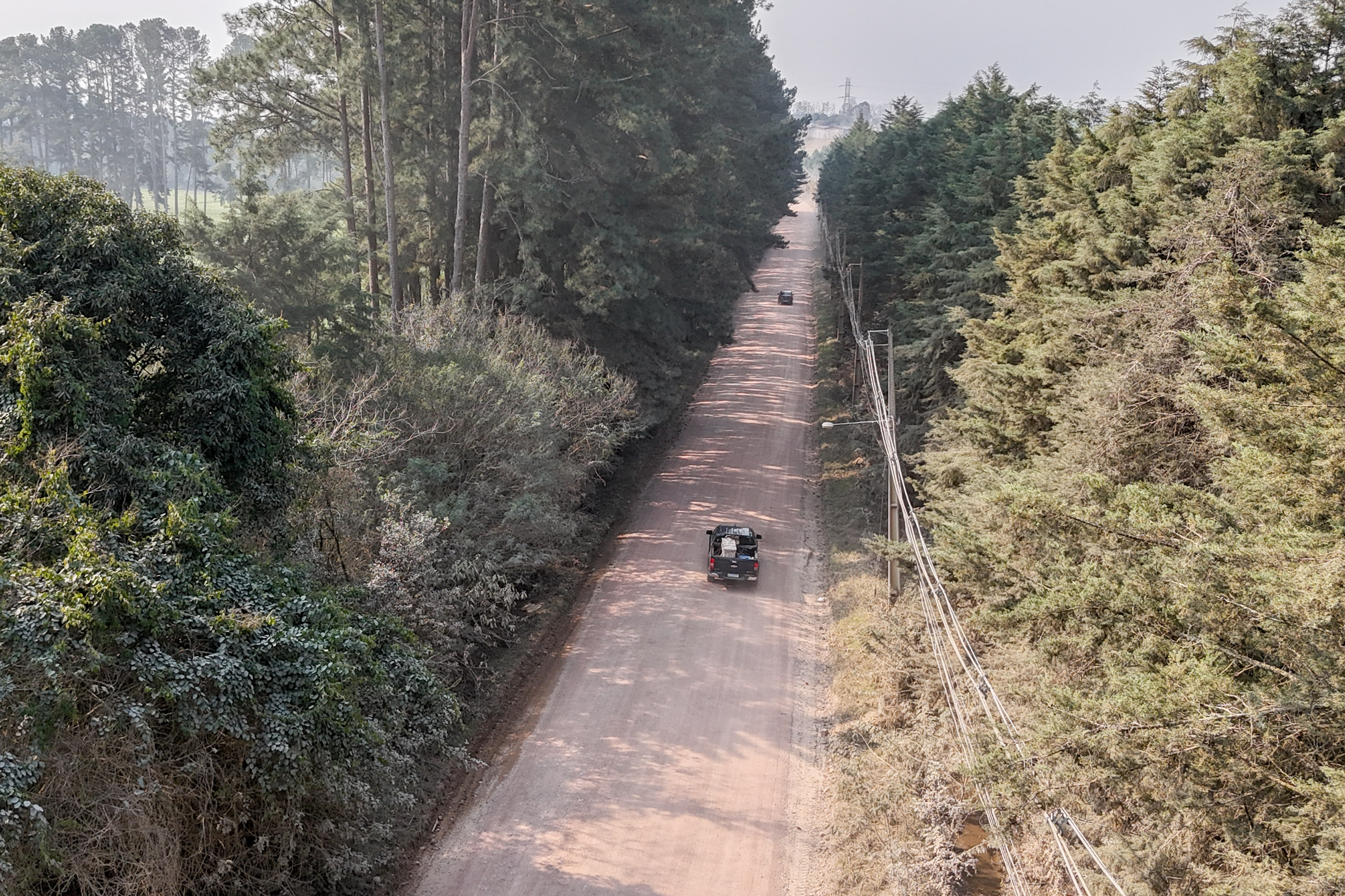 Estrada que liga São José dos Pinhais a Mandirituba