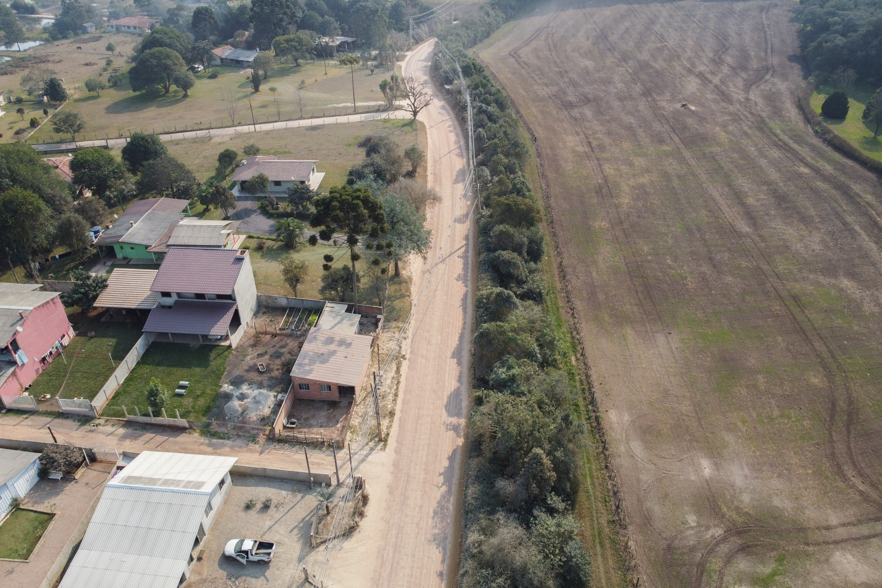 Estrada que liga São José dos Pinhais a Mandirituba