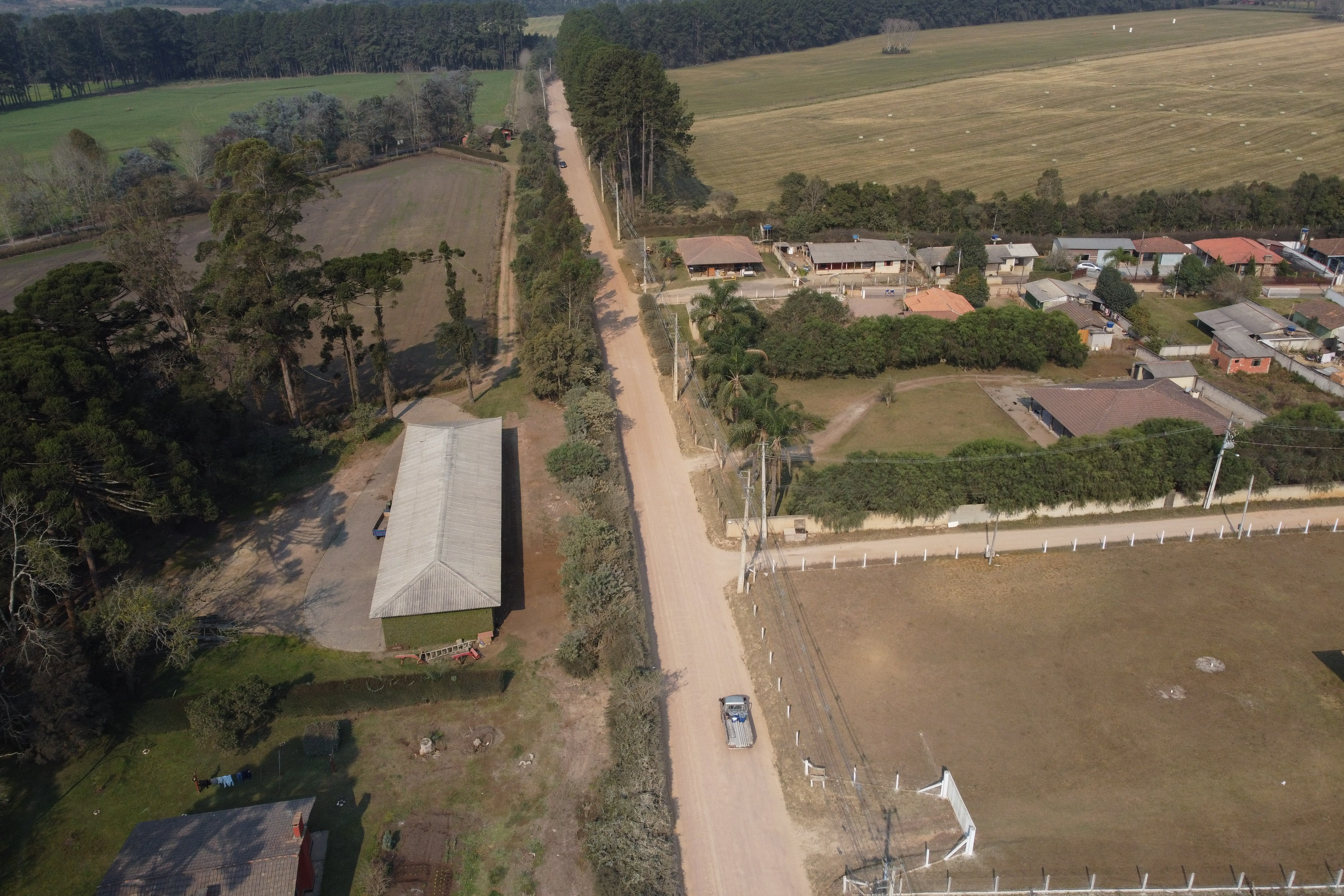 Estrada que liga São José dos Pinhais a Mandirituba