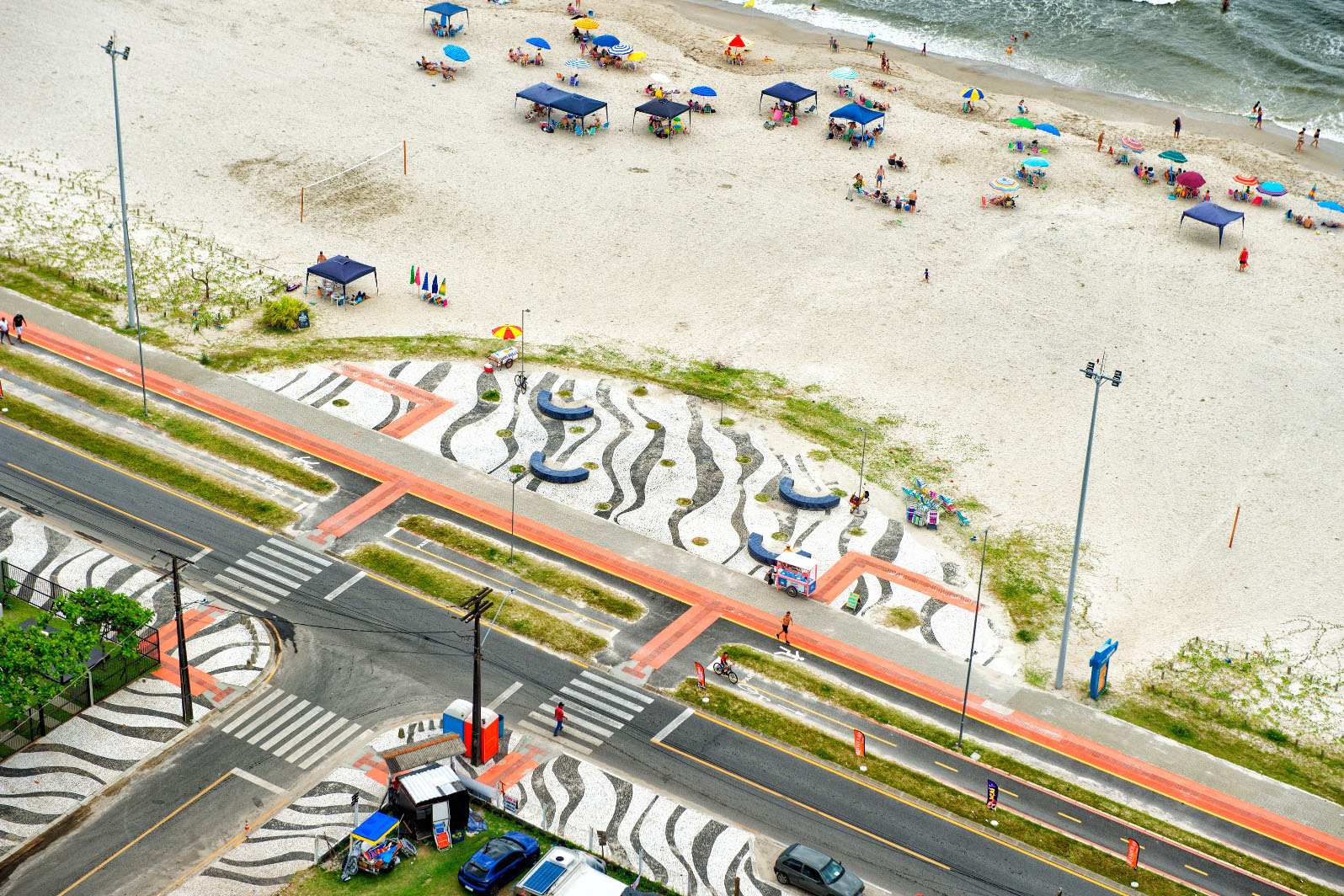 Obra de revitalização da Orla de Matinhos alcançou 97,5% de conclusão em janeiro