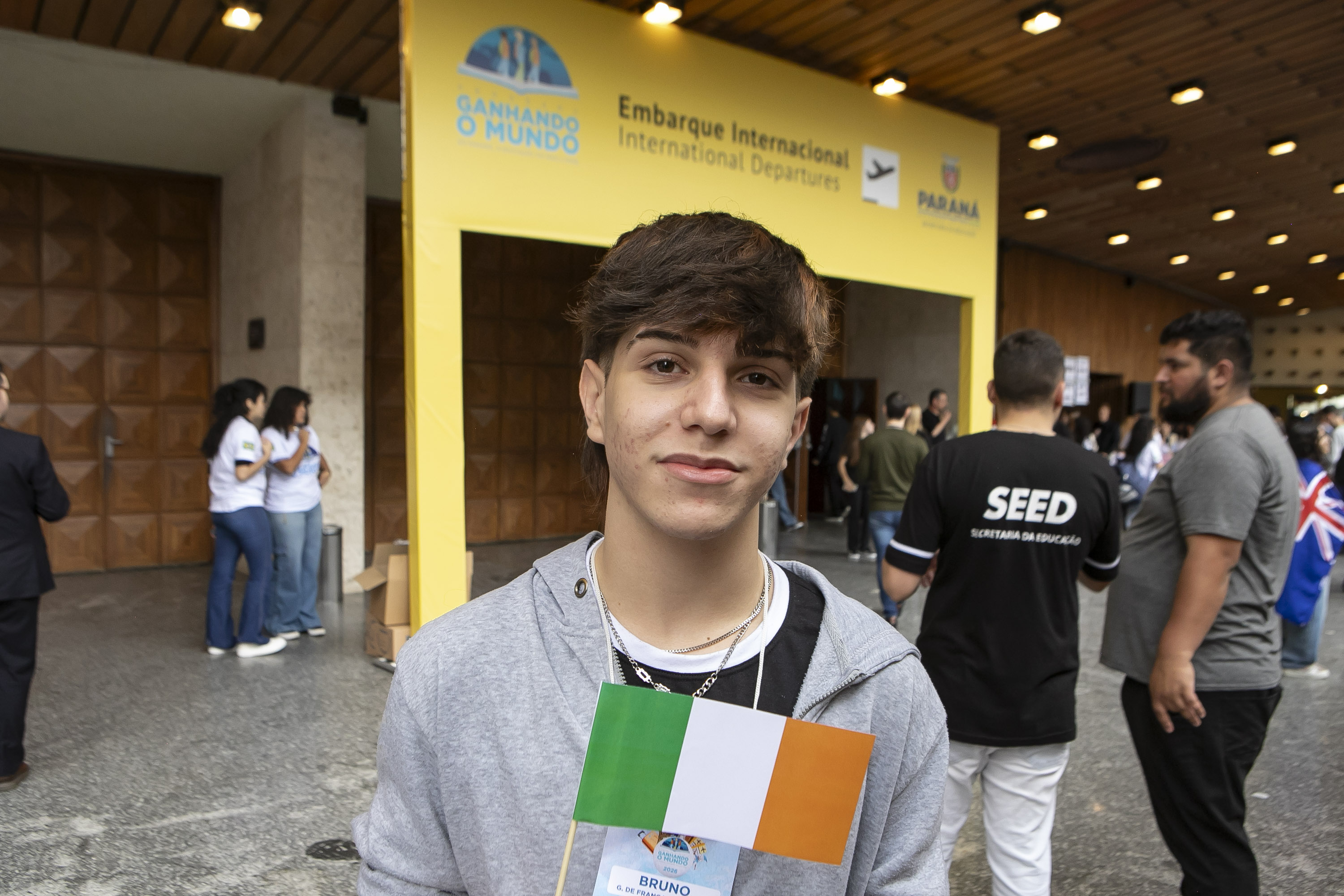 Bruno Gabriel Rodrigues, aluno do Colégio Estadual Dario Vellozo, em Toledo.