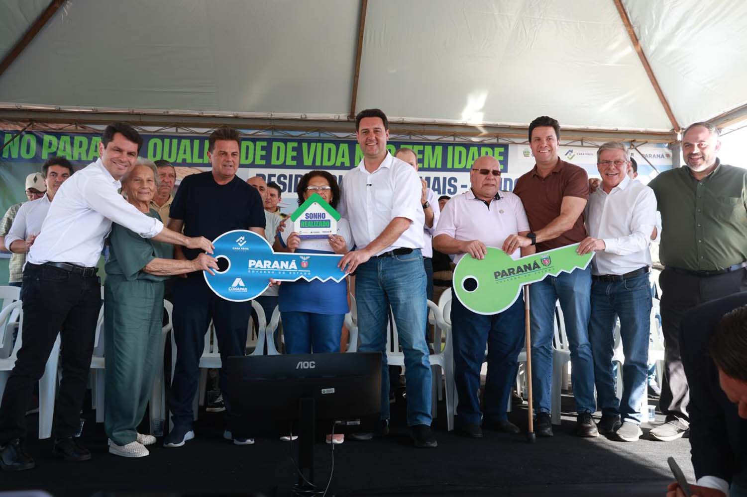 Governador inaugura o Condomínio do Idoso de Guarapuava, o 8° do Estado