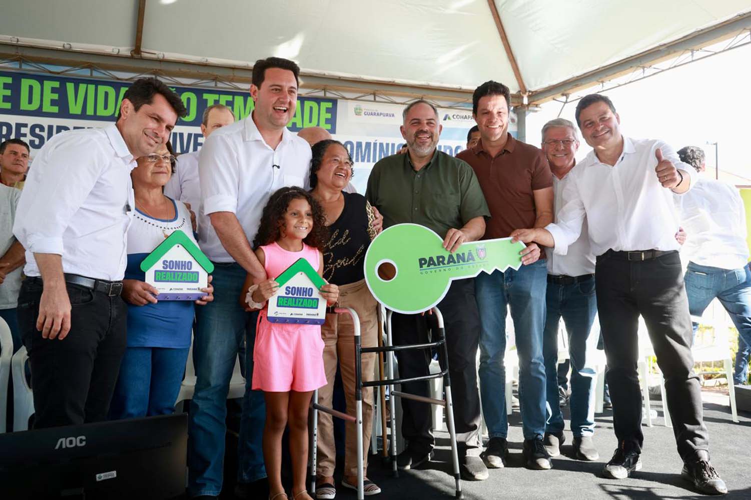 Governador inaugura o Condomínio do Idoso de Guarapuava, o 8° do Estado