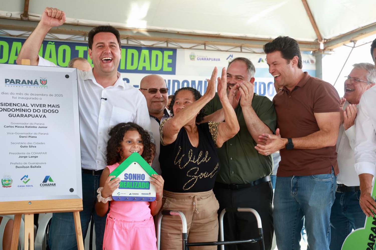 Governador inaugura o Condomínio do Idoso de Guarapuava, o 8° do Estado