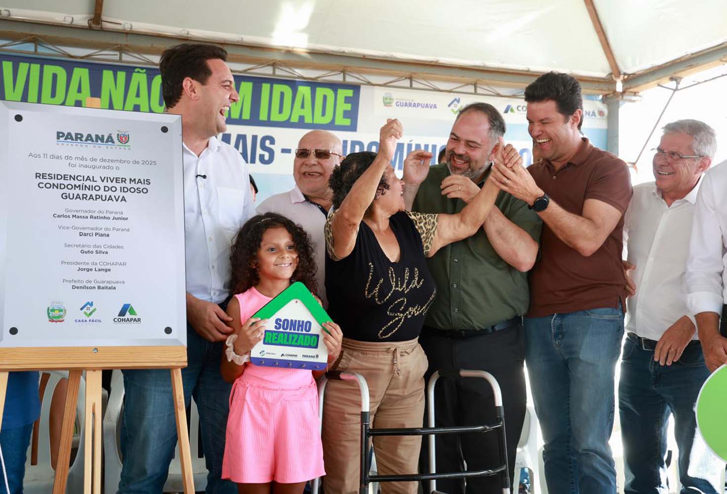 Governador inaugura o Condomínio do Idoso de Guarapuava, o 8° do Estado