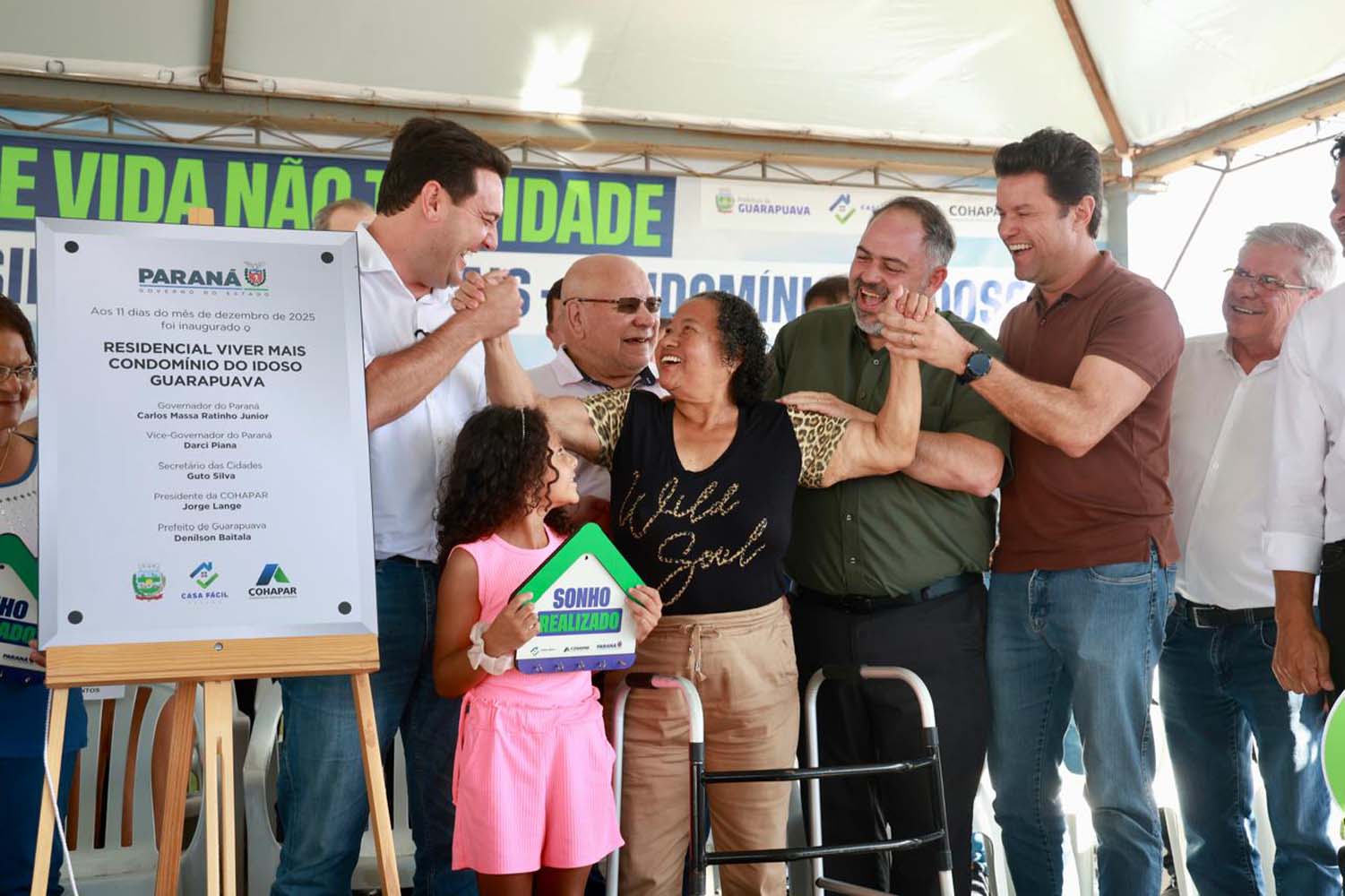 Governador inaugura o Condomínio do Idoso de Guarapuava, o 8° do Estado
