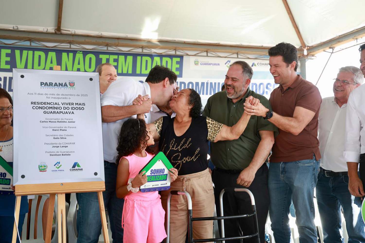 Governador inaugura o Condomínio do Idoso de Guarapuava, o 8° do Estado
