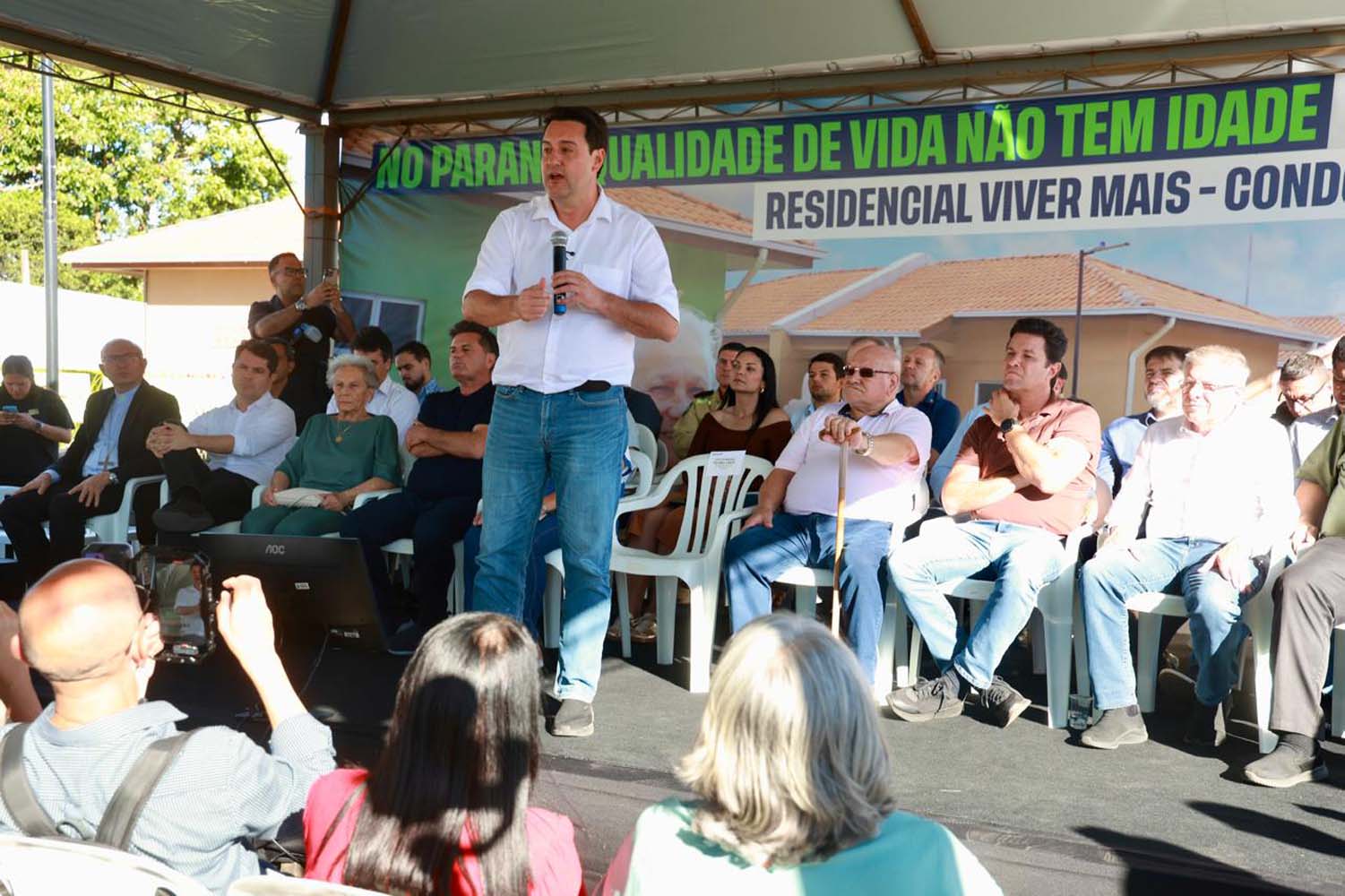 Governador inaugura o Condomínio do Idoso de Guarapuava, o 8° do Estado