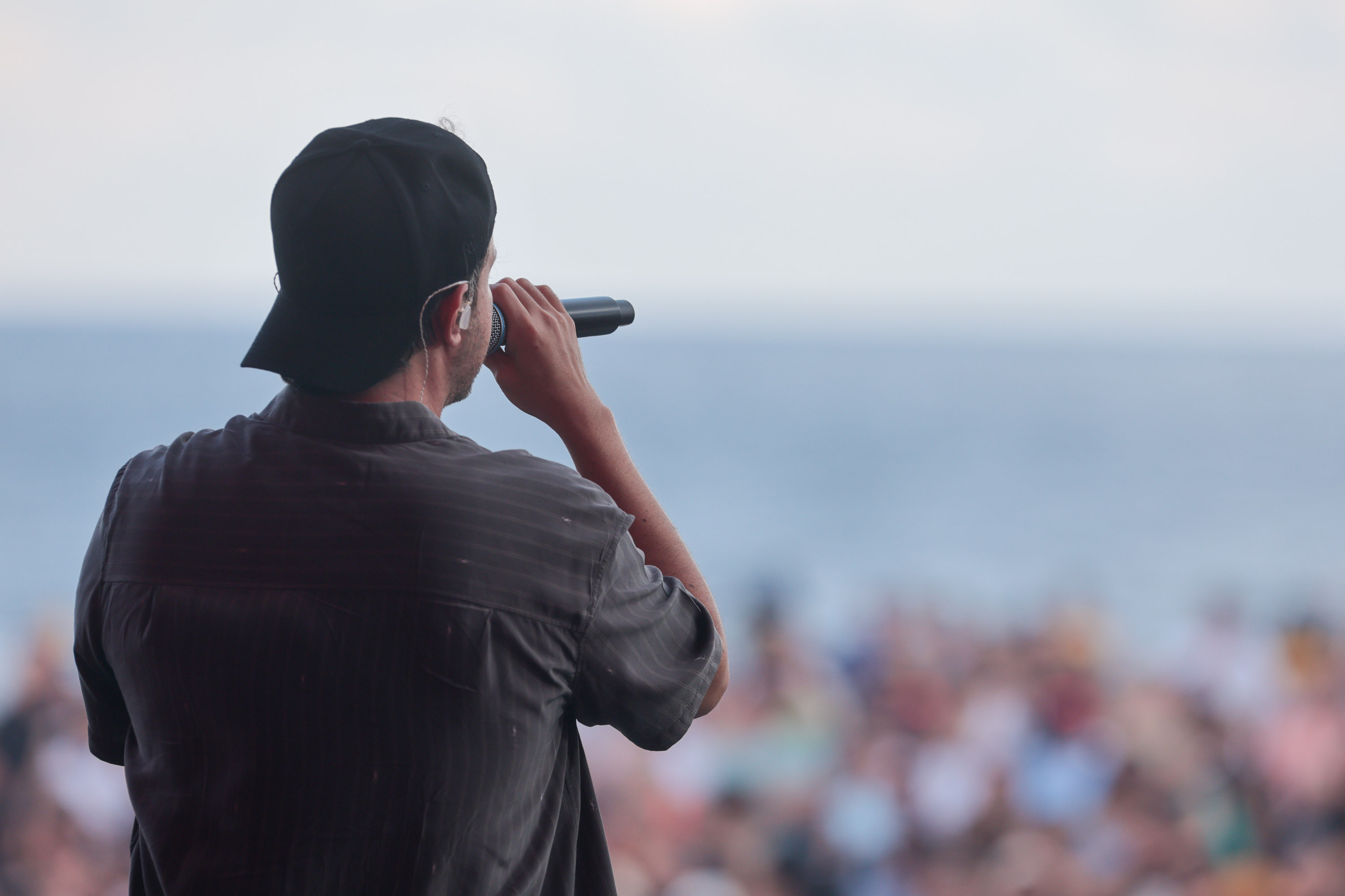 A dupla Israel e Rodolffo durante apresentação do seu show no Verão Maior Paraná, em Matinhos - 08/02/2026 - Foto: Geraldo Bubniak/AEN
