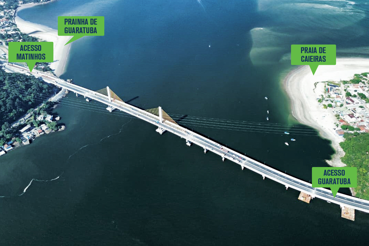 Com previsão de chuva, inauguração da Ponte de Guaratuba é adiada para sexta