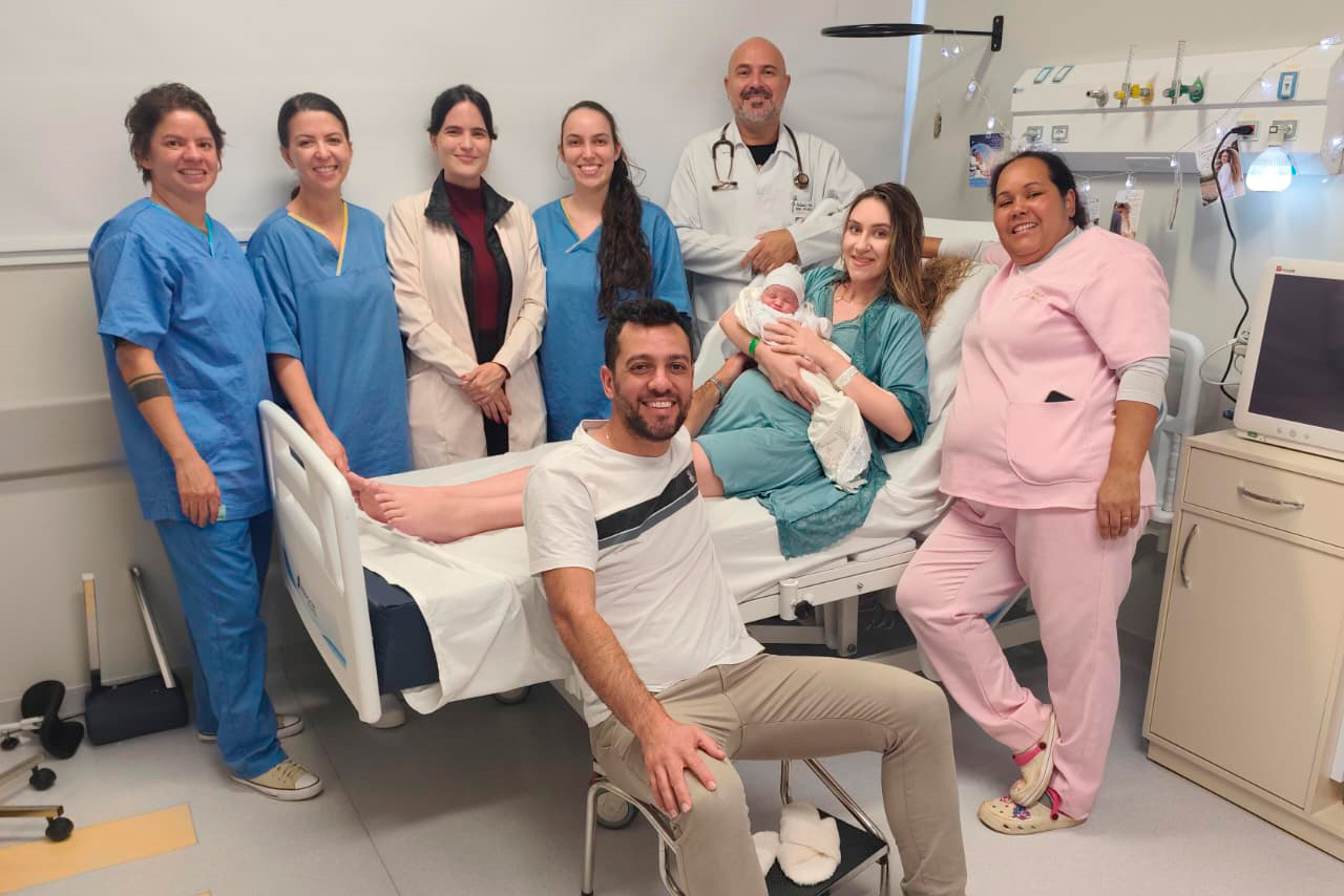 Felipe é o primeiro bebê a nascer na nova maternidade do Hospital Regional de Ivaiporã