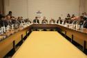 Governador Carlos Massa Ratinho Junior em agenda com Ministro da Infraestrutura Marcelo Sampaio.