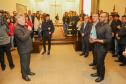 Governador Carlos Massa Ratinho Junior recebe a imagem de Nossa Senhora do Rocio no Palacio Iguaçu