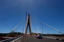 Governador Ratinho Junior faz última vistoria na Ponte da Integração, que está concluída