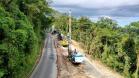 Estrada da Graciosa - obras de recuperação da Estrada da Graciosa, depois dos desmoronamentos causados pelas chuvas