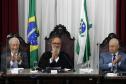 Vice-governador acompanha a posse da nova mesa diretora do Tribunal de Contas do Paraná 