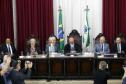 Vice-governador acompanha a posse da nova mesa diretora do Tribunal de Contas do Paraná 