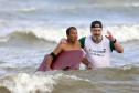 Verão Maior Paraná - Praia Brava de Guaratuba Federação Paranaense de Bodyboarding, do Instituto Guaramar e da prefeitura de Guaratuba, promoveram um evento com PCD - pessoas com deficiência, de pratica do esporte Bodyboarding.
