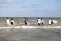 Verão Maior Paraná - Praia Brava de Guaratuba Federação Paranaense de Bodyboarding, do Instituto Guaramar e da prefeitura de Guaratuba, promoveram um evento com PCD - pessoas com deficiência, de pratica do esporte Bodyboarding.