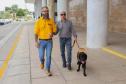 Conheça Rock e Roberto Leite, cão-guia e servidor cego que vão trabalhar no Governo do Paraná