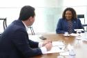 Governador Carlos Massa Ratinhos Junior recebe a Ministra da Cultura Margareth Menezes