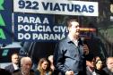 O governador Carlos Massa Ratinho Junior entregou nesta segunda-feira (5) 922 viaturas para todas as unidades da Polícia Civil do Paraná, a maior renovação de frota da história do Estado.