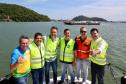 Obra da Ponte de Guaratuba-Matinhos recebe nova balsa de apoio marítimo