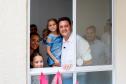 O governador Carlos Massa Ratinho Junior participou nesta quarta-feira (24) da inauguração do Residencial Laguna di Valência em Londrina, no Norte.