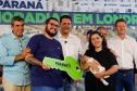 O governador Carlos Massa Ratinho Junior participou nesta quarta-feira (24) da inauguração do Residencial Laguna di Valência em Londrina, no Norte.
