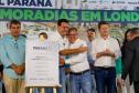 O governador Carlos Massa Ratinho Junior participou nesta quarta-feira (24) da inauguração do Residencial Laguna di Valência em Londrina, no Norte.