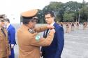 Secretário-chefe da Casa Civil recebe a maior honraria da PM-PR, a medalha Coronel Sarmento