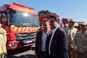 O governador Carlos Massa Ratinho Junior entregou nesta segunda-feira (3) 39 novos veículos para reforçar os trabalhos do Corpo de Bombeiros do Paraná.
