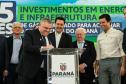 Curitiba, 24 de junho de 2024 - Governador Carlos Massa Ratinho Junior anunciou investimentos de R$ 505 milhões em energia e infraestrutura de gás canalizado para acelarar o crescimento do Paraná.