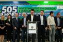 Curitiba, 24 de junho de 2024 - Governador Carlos Massa Ratinho Junior anunciou investimentos de R$ 505 milhões em energia e infraestrutura de gás canalizado para acelarar o crescimento do Paraná.