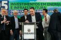Curitiba, 24 de junho de 2024 - Governador Carlos Massa Ratinho Junior anunciou investimentos de R$ 505 milhões em energia e infraestrutura de gás canalizado para acelarar o crescimento do Paraná.
