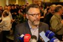 Curitiba, 17 de junho de 2024 - O governador Carlos Massa Ratinho Jr., anuncia a liberação de verbas para pavimentação, restauração de praça e obras de saneamento em Curitiba.